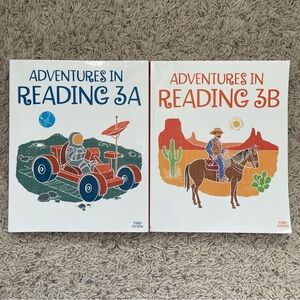 BJU Press Adventures in Reading 3A and 3B student textbooks, third edition